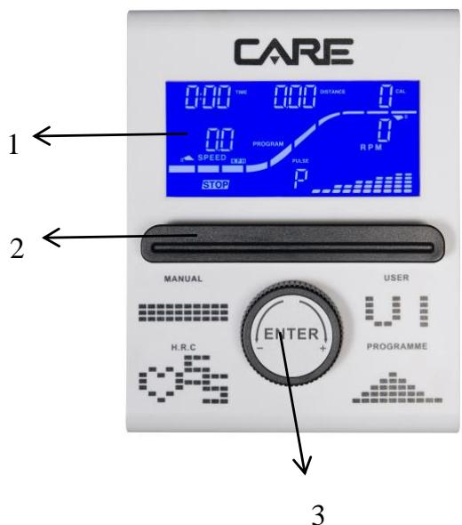 CARE FITNESS Med-528-3 - H.R.C., 85% H.R.C., Objetivo H.R.C. - 34