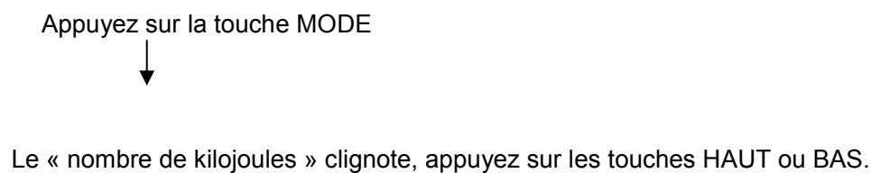 CARE FITNESS ERGOS V - Instructions d'utilisation du programme « par intervalle » - 4