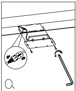 Technical diagram showing a mechanical device with an inset close-up of its internal structure, including Chinese annotations.