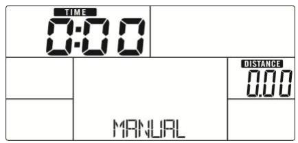 TIME 0:00 MANUAL DISTANCE 0.00