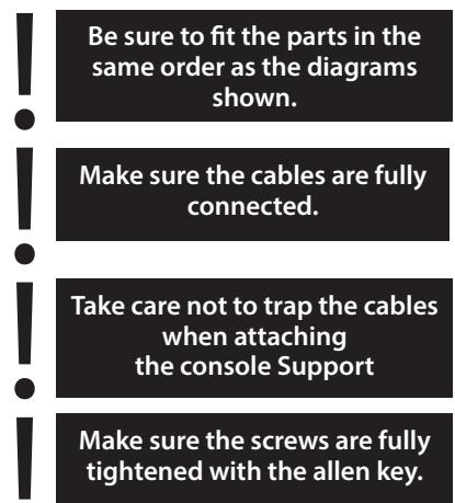CARE FITNESS CROSSAIR-MAG C2 - Attach the Console Support - 1