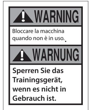 CARE FITNESS CROSSAIR-MAG C2 - BLOCCARE il braccio dual quando la cyclette non è in uso - 1