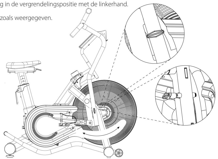 CARE FITNESS CROSSAIR-MAG C2 - VERGRENDELEN - van de dual action stang verwijl de fiets nicht worden gebruikt - 2