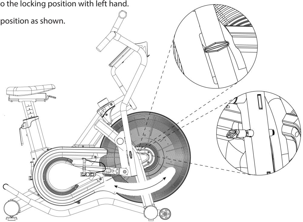 CARE FITNESS CROSSAIR-MAG C2 - LOCK - the dual arm while bike not in use - 2