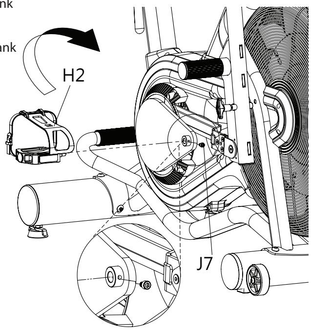 CARE FITNESS CROSSAIR-MAG C2 - 4-2. Attach the Right Pedal - 4