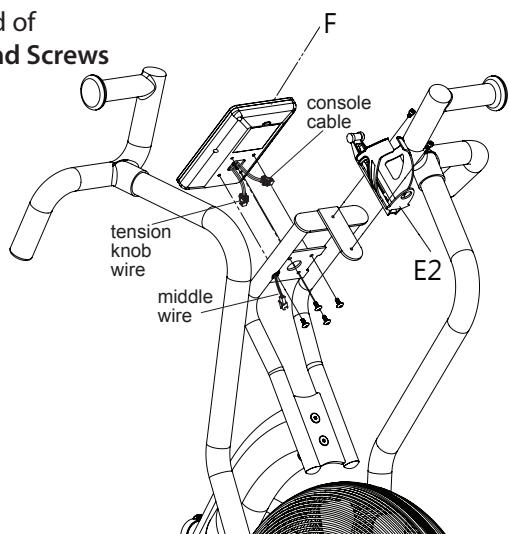 CARE FITNESS CROSSAIR-MAG C2 - Attach the Console - 2