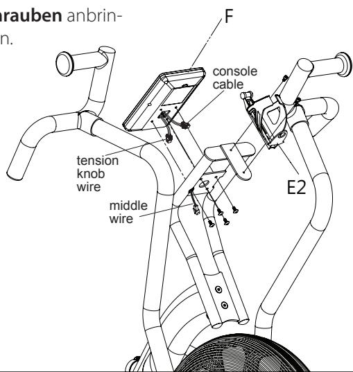CARE FITNESS CROSSAIR-MAG C2 - Anbringen der Konsole - 4