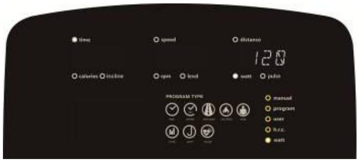 CARE FITNESS PERFORMER LED auto-alimenté - CARE - ergomètre connecté - FUNZIONE WATT: - 1