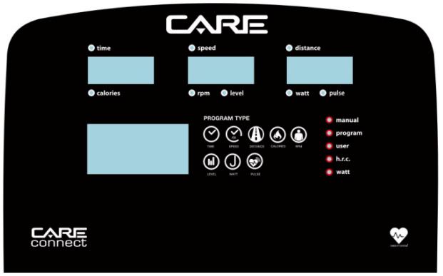 CARE FITNESS PERFORMER LED auto-alimenté - CARE - ergomètre connecté - BENUTZERPROGRAMMFUNCTION: - 1