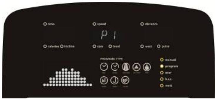 CARE FITNESS PERFORMER LED auto-alimenté - CARE - ergomètre connecté - FUNCION DEL PROGRAMA: - 1