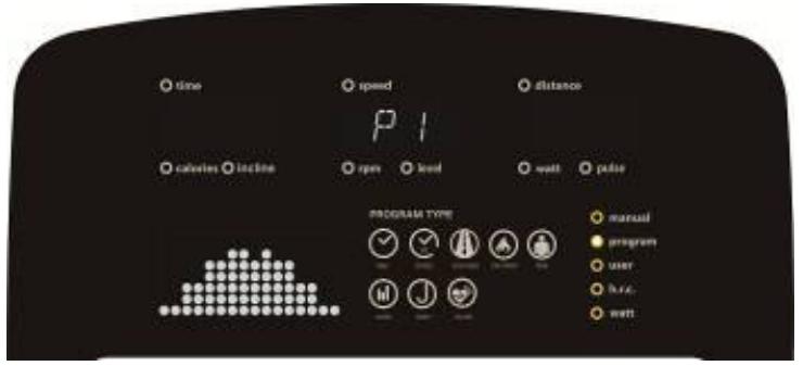 CARE FITNESS PERFORMER LED auto-alimenté - CARE - ergomètre connecté - PROGRAMMA FUNCTIE: - 1