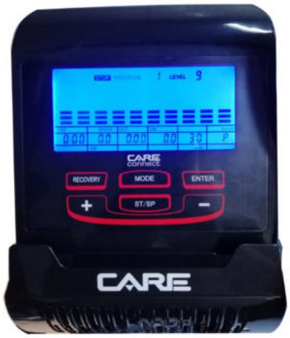 ESCCS 1 LEVEL 9 0 0 0 0 0 0 0 30 P CARE connect RECOVERY MODE ENTER + ST/SP - CARE