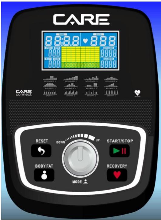 CARE FITNESS HELIS auto-alimenté - CARE - ergomètre connecté - Frequenza d'allenamento: - 1