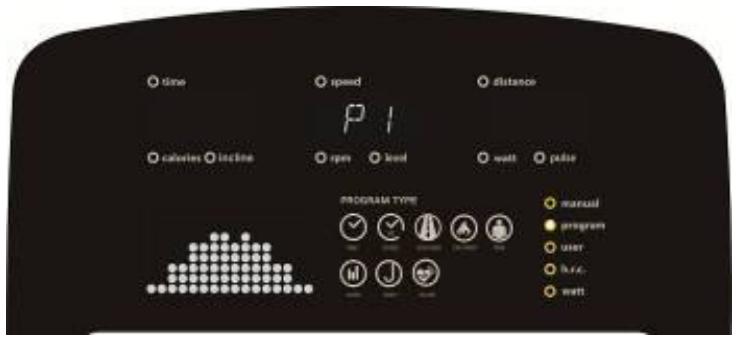 CARE FITNESS ELLIPTER FD LED auto-alimenté - CARE - ergomètre connecté - FUNZIONE DEL PROGRAMMA: - 1