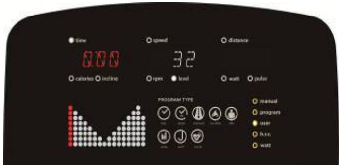 CARE FITNESS ELLIPTER FD LED auto-alimenté - CARE - ergomètre connecté - FUNZIONE DEL PROGRAMMA UTENTE: - 2