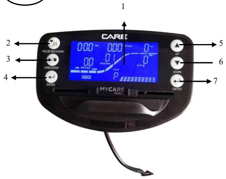 CARE FITNESS Jet 600-2 - CARE - Prográmas de control de pulso del corazón (H.R.C): 55% H.R.C., 65% H.R.C., 75% H.R.C., 85% H.R.C., Objetivo H.R.C. - 40