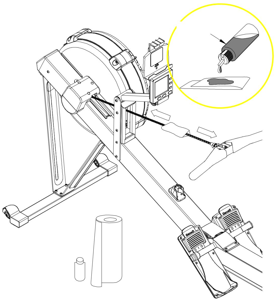 CARE FITNESS CARE - AIR ROWER - NOTE: - 1