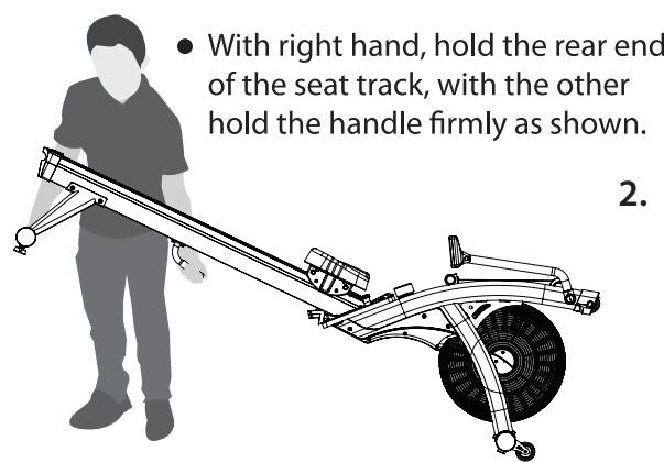 CARE FITNESS AIR-MAG magnétique - TO FOLD-UP YOUR ROWER - 6