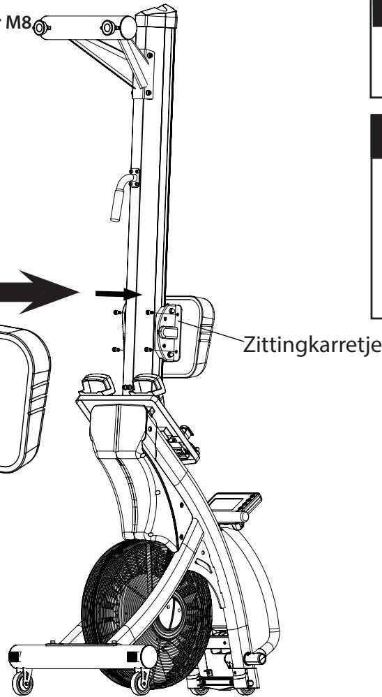 CARE FITNESS AIR-MAG magnétique - De roeizitting monteren - 4