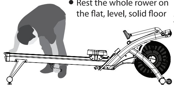 CARE FITNESS AIR-MAG magnétique - TO FOLD-UP YOUR ROWER - 7
