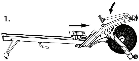 CARE FITNESS AIR-MAG magnétique - TO FOLD-UP YOUR ROWER - 1