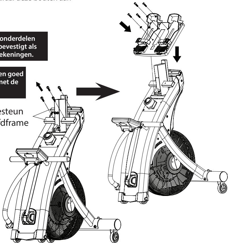 CARE FITNESS AIR-MAG magnétique - 3-2. Bevestig de voetensteun - 6