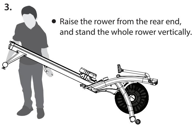 CARE FITNESS AIR-MAG magnétique - TO FOLD-UP YOUR ROWER - 3
