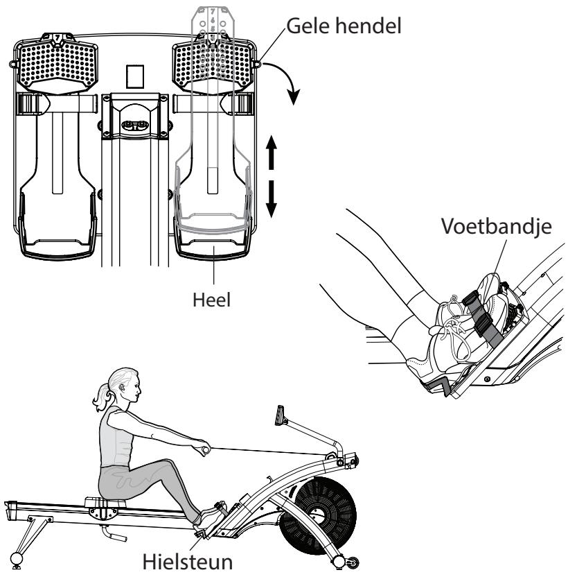CARE FITNESS AIR-MAG magnétique - De voetsteun afstellen - 1