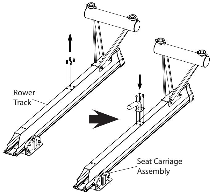 CARE FITNESS AIR-MAG magnétique - 4-2. Attach the Rear Handle - 3