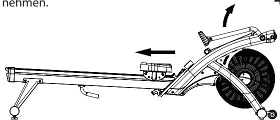 CARE FITNESS AIR-MAG magnétique - ZUSAMMENZUKLAPPEN DES RUDERGERÄTS - 4