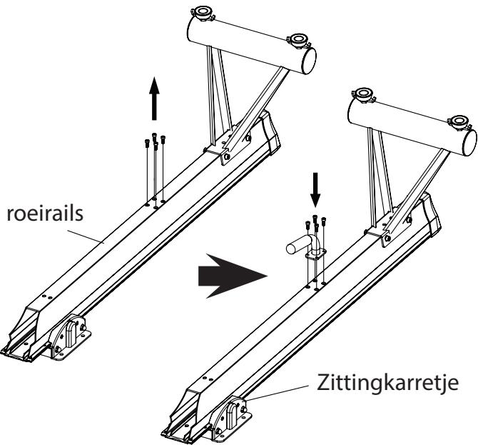 CARE FITNESS AIR-MAG magnétique - 4-2. De achechterste handgreep bevestigen - 6