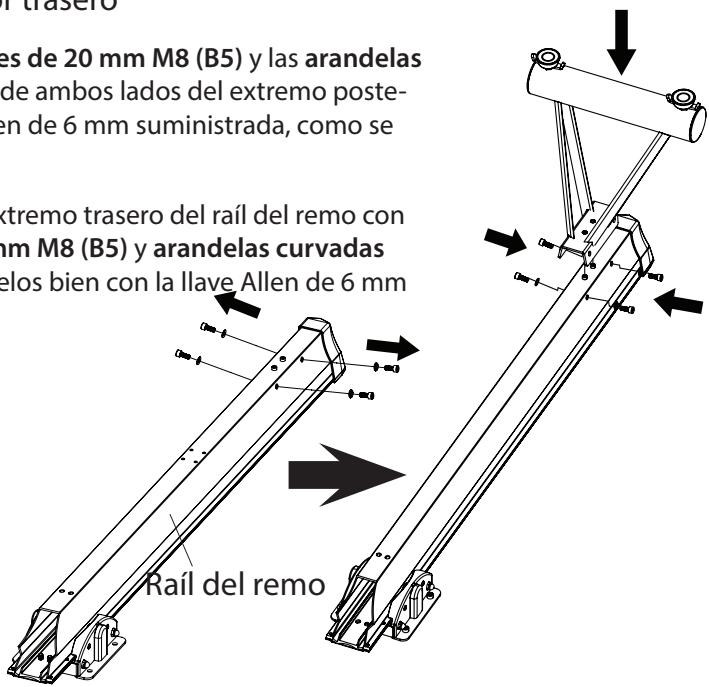 CARE FITNESS AIR-MAG magnétique - 4-1. Ensamblado del estabilizador trasero - 4
