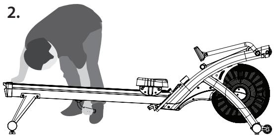CARE FITNESS AIR-MAG magnétique - TO FOLD-UP YOUR ROWER - 2