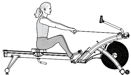 CARE FITNESS AIR-MAG magnétique - Achterwaartse beweging bij het "EINDE" - 2