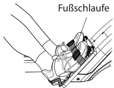 CARE FITNESS AIR-MAG magnétique - Einstellung der Fußstütze - 2