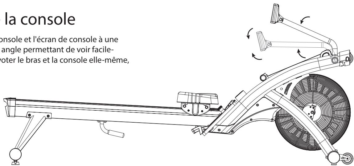 CARE FITNESS AIR-MAG magnétique - Réglage de la console - 1