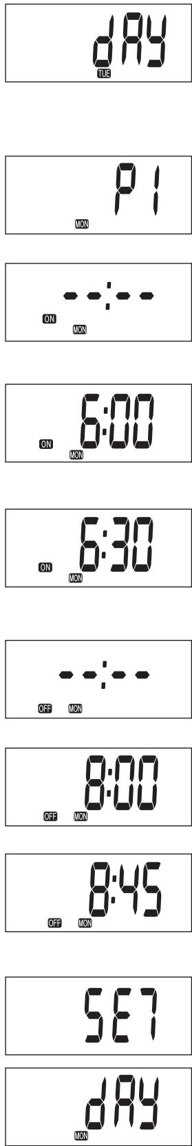 ZIBRO LC-132 - PROGRAMMIERUNG DES WEEKLY TIMERS - 2