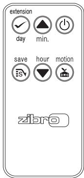 ZIBRO LC-150 - HET GEBRUIK VAN DE BEWEGINGSMELDER - 2