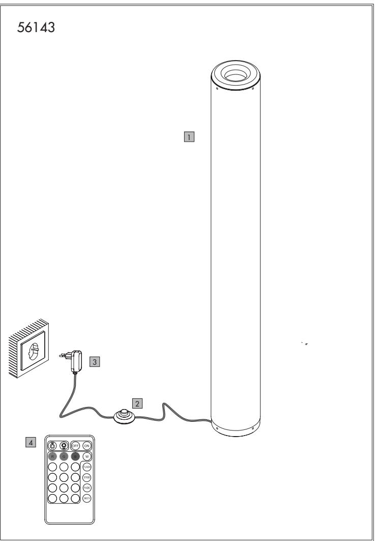 LIVARNO home Lampadaire à LED, 12,6 W - LAMPADAIRE À LED / LAMPADAIRE À LED « CIEL ÉTOILÉ » - 2