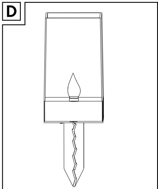 LIVARNO Torche ou balise solaire à LED, effet flamme - Hersteller - 4