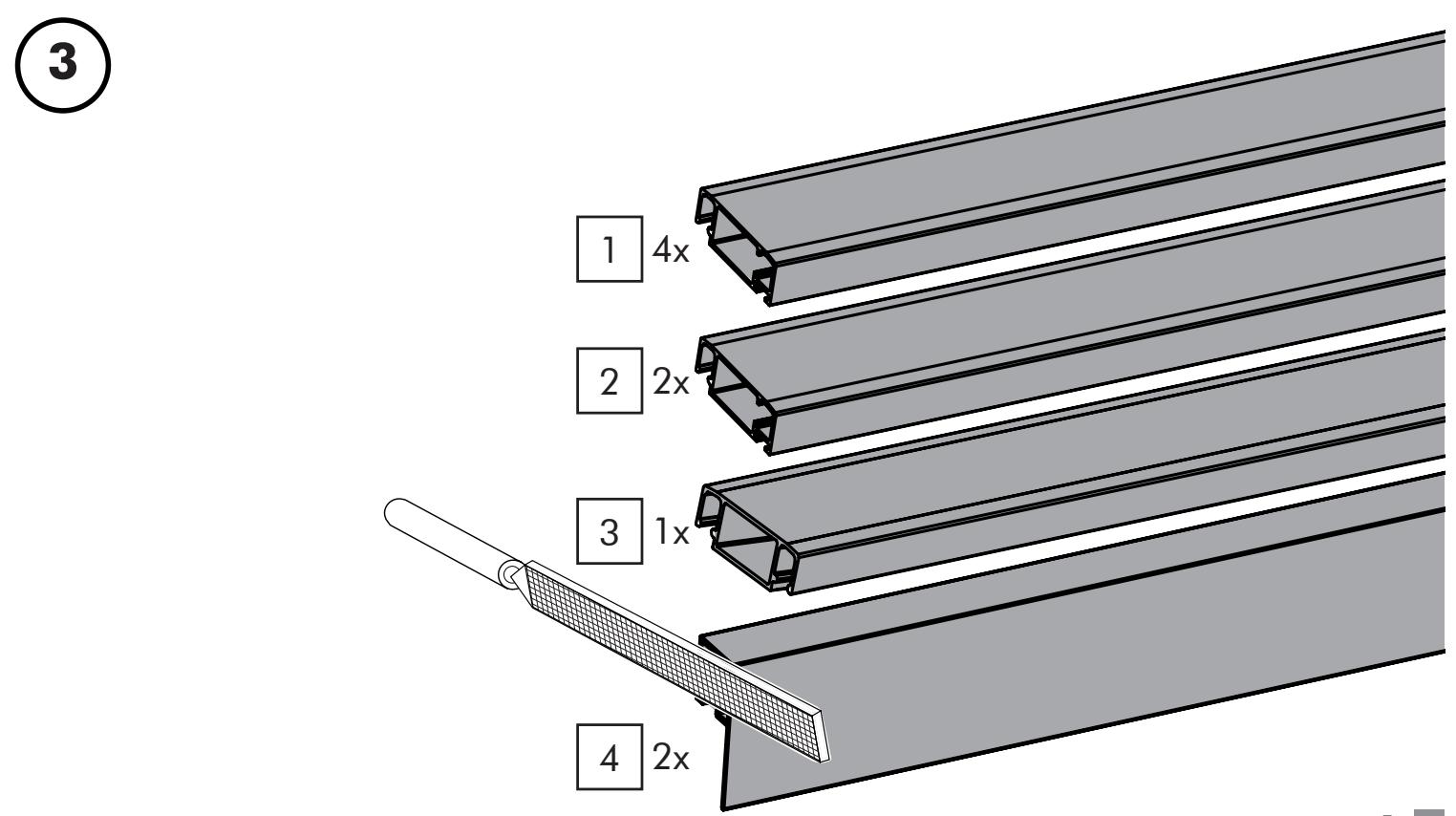 LIVARNO Porte-moustiquaire coulissante en aluminium, 120 x 240 cm - 47