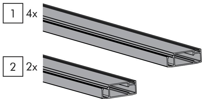 LIVARNO Porte-moustiquaire coulissante en aluminium, 120 x 240 cm - 2