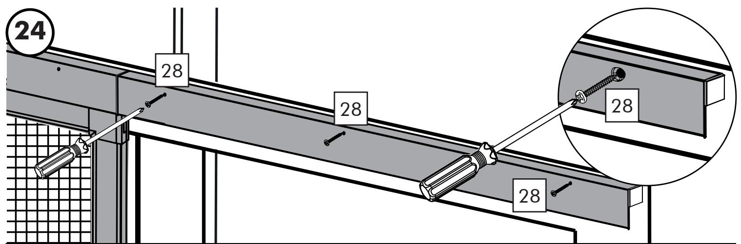 LIVARNO Porte-moustiquaire coulissante en aluminium, 120 x 240 cm - 72