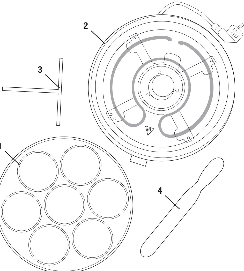 ELSAY Crêpière Elsay 2 en 1 avec Plaque réversible - INSTRUCTIONS D'ORIGINE - 1
