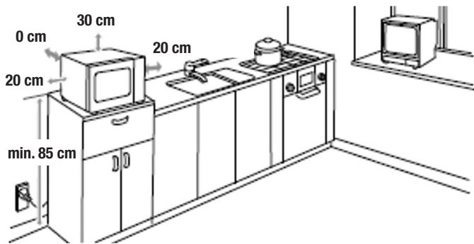 ELSAY Micro-ondes gril digital - NAMESTITEV - 1