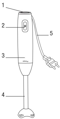 ELSAY plongeant 4 en 1 - HB952AH-JB - TLEUMACZENIE ORYGINALNEJ INSTRUKCJI - 1