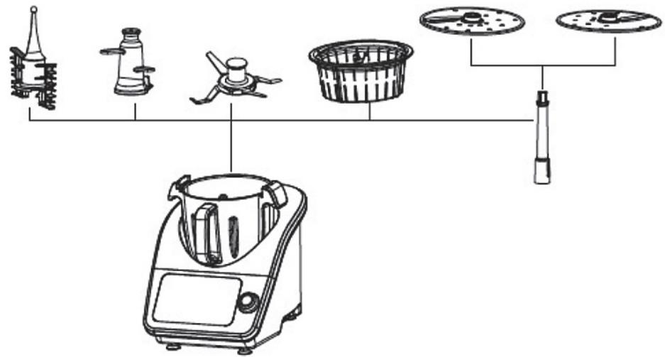 ELSAY Robot multifonction connecté Elsay l'Expert cuisine - LES DIFFÉRENTS ACCESSOIRES ET LEURS UTILISATIONS - 9