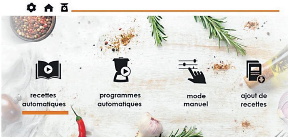 ELSAY Robot multifonction connecté Elsay l'Expert cuisine - LE MENU D'ACCUEIL - 1