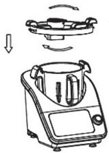 ELSAY Robot multifonction connecté Elsay l'Expert cuisine - VERROILLAGE DU BOL - 4