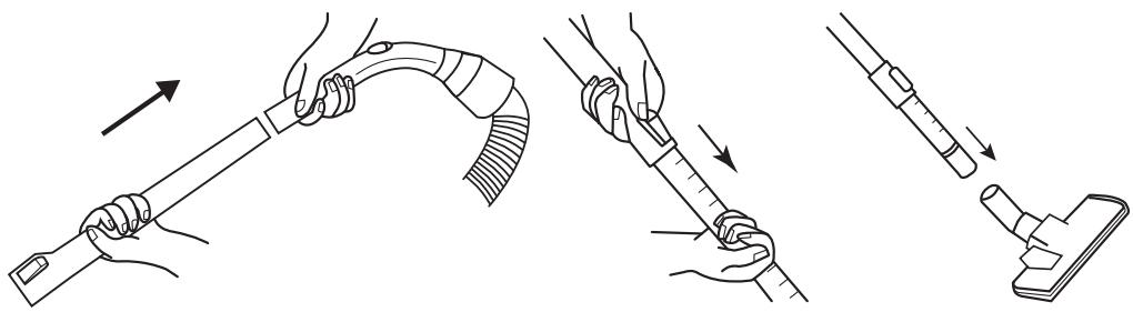 ELSAY JL-C3801ZY - 2) Assemblage du tube télécopique et des accessoires - 1